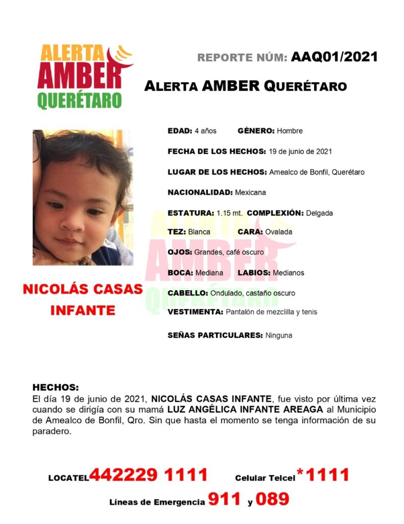 71 273 33201 491822664 Alerta AMBER Nicolas