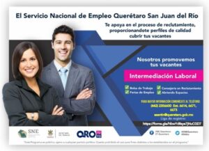 Efectuarán Bolsa de Empleo Virtual el 24 de agosto para San Juan del Río