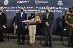 Inauguran áreas deportivas y entregan equipamiento para el fortalecimiento a la seguridad