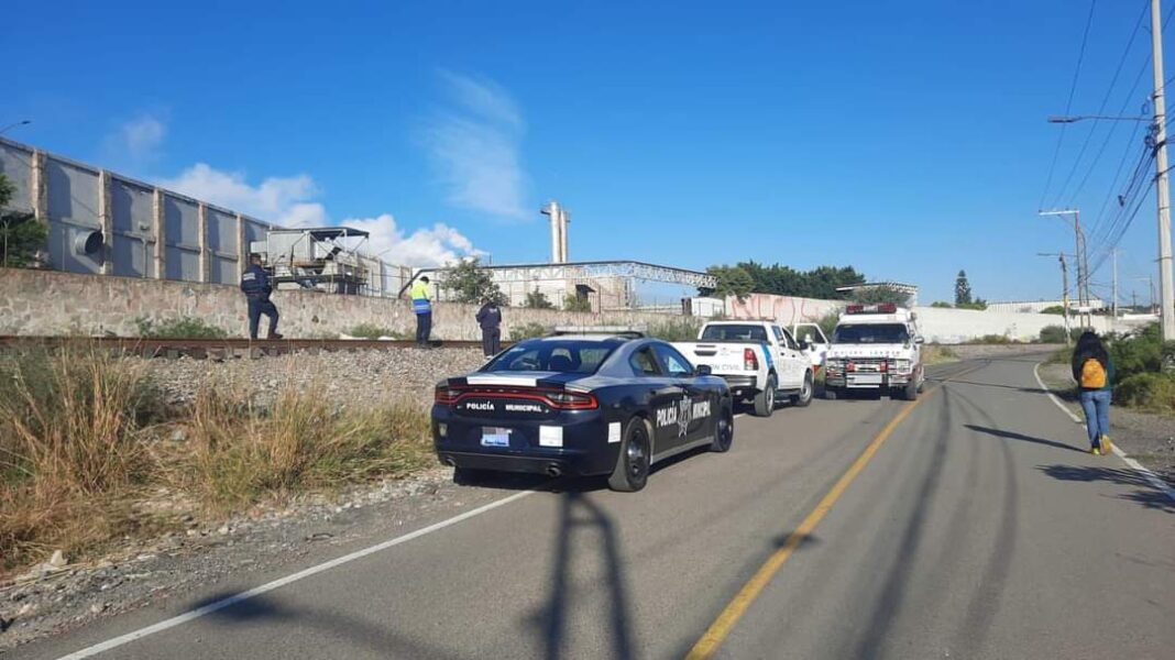 Indigente arrollado por el tren en el Barrio del Espíritu Santo, San Juan del Río