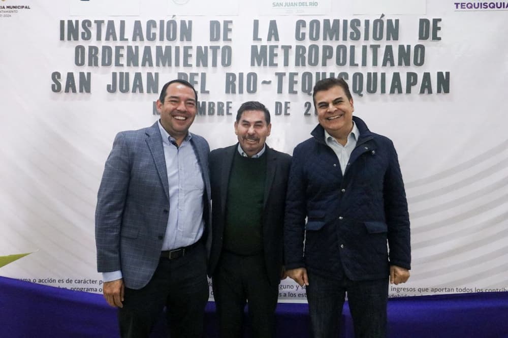 En equipo con Gobierno Estatal, San Juan del Río y Tequisquiapan instalan la Comisión de Ordenamiento Metropolitano
