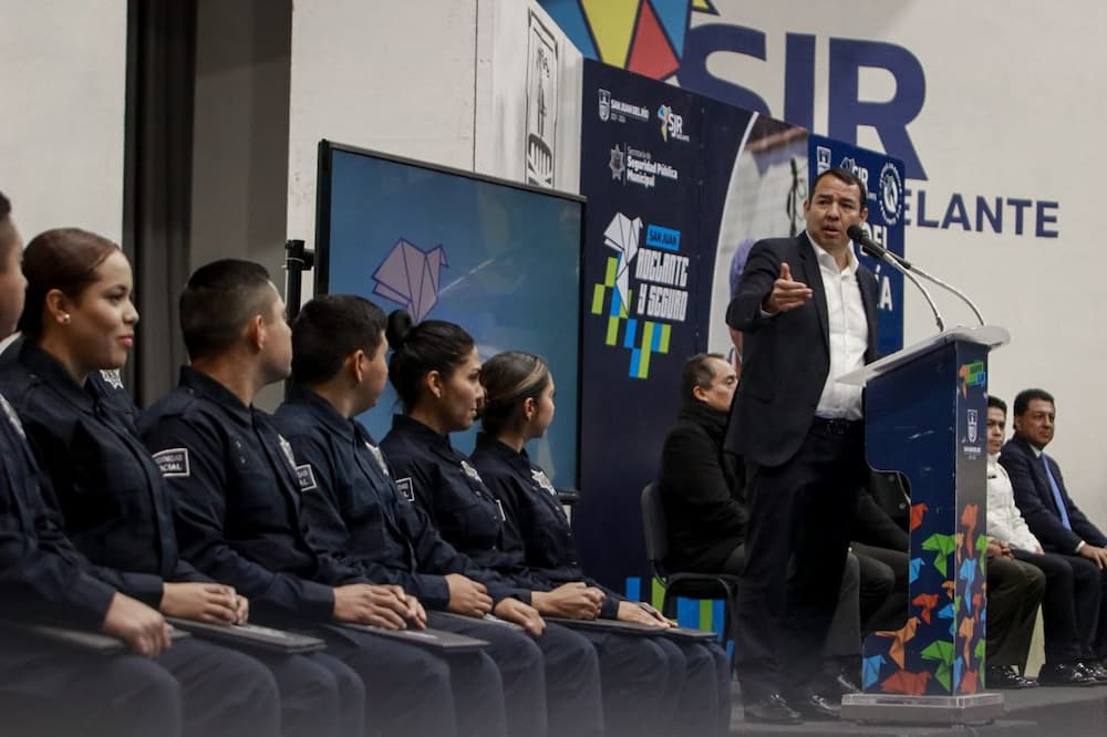 Roberto Cabrera reconoce el esfuerzo y destaca la labor de la policía sanjuanense