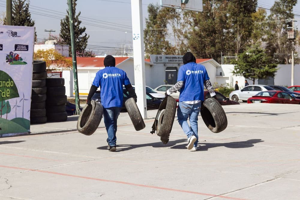 Reúnen más de 13 toneladas de electrónicos y llantas en Jornada de Recolección en SJR