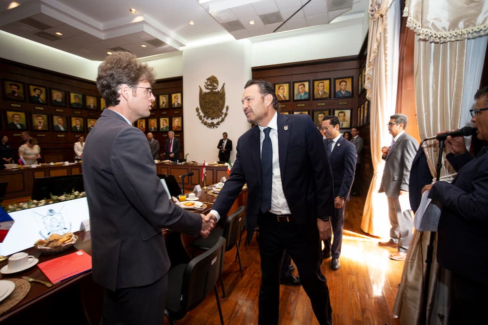 Estrecha Gobernador lazos bilaterales con embajadores de la Unión Europea