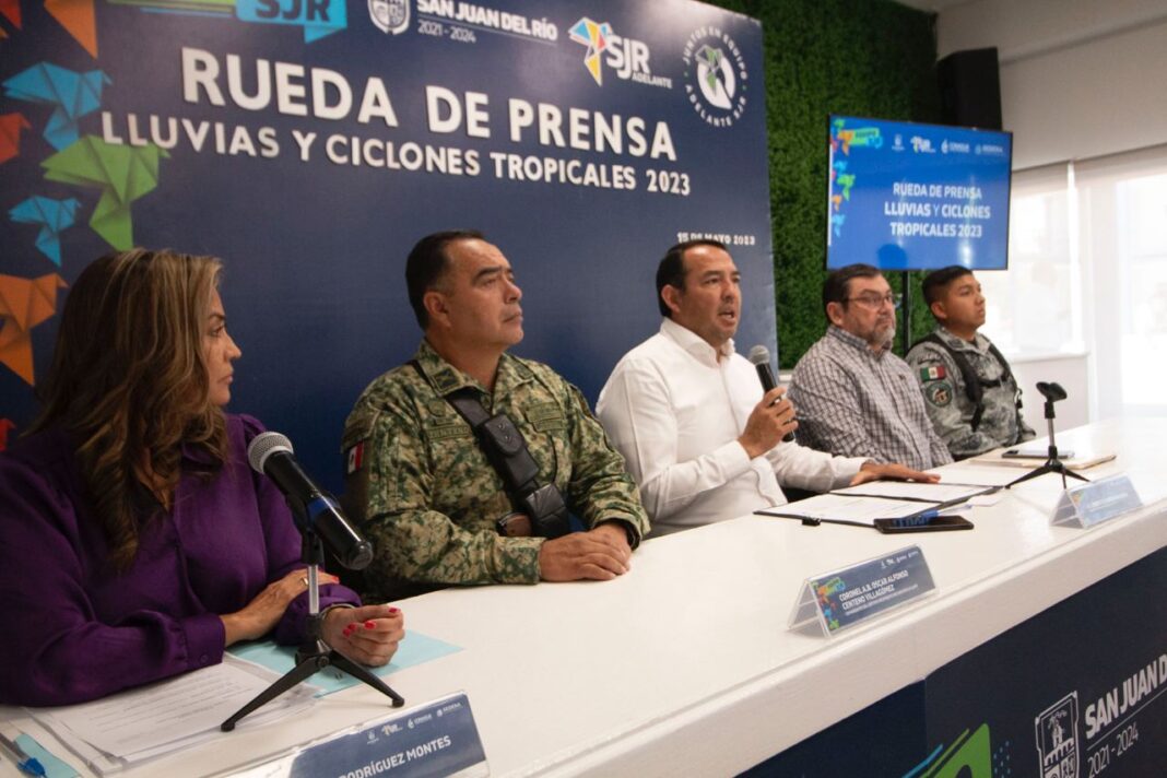 San Juan del Río hace equipo y se prepara para la temporada de lluvias y ciclones