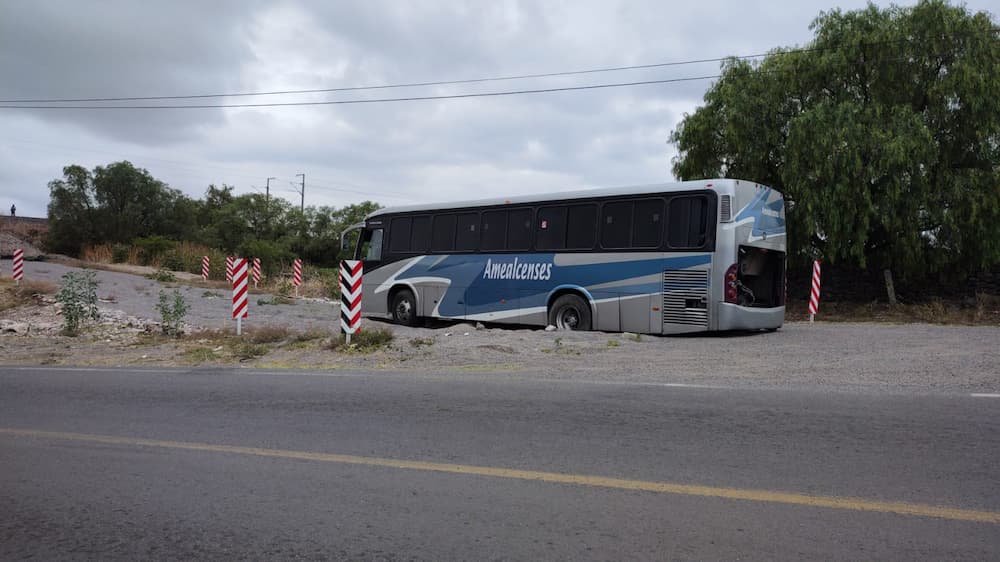 Operador de transporte público evitó tragedia al usar rampa de frenado en la 300