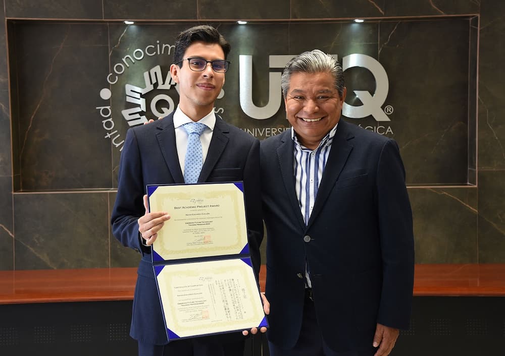 Estudiante UTEQ gana premio al mejor proyecto académico en Japón