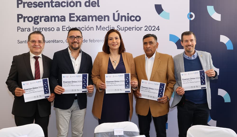 Informan sobre Examen Único 2024 para ingreso a bachillerato en el estado de Querétaro