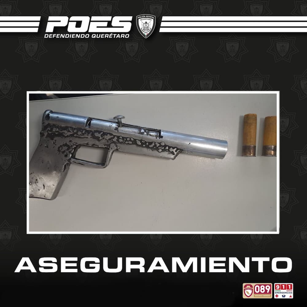 Aprehenden a sujeto por posesión de arma en San José Buenavista en Santa Rosa Jáuregui