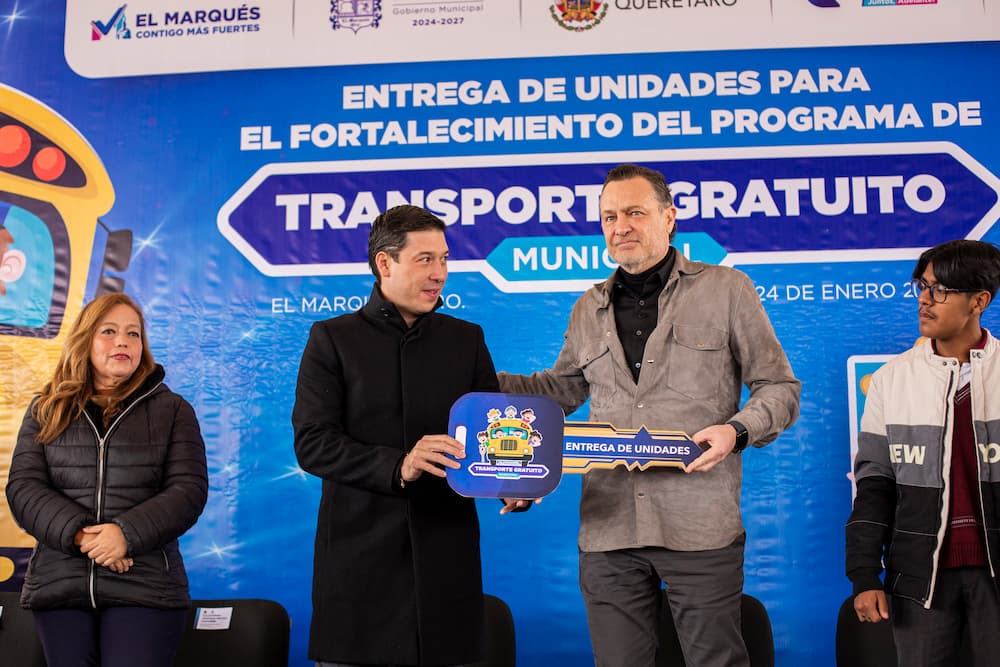 Atestigua Mauricio Kuri el fortalecimiento del programa de Transporte Gratuito en El Marqués