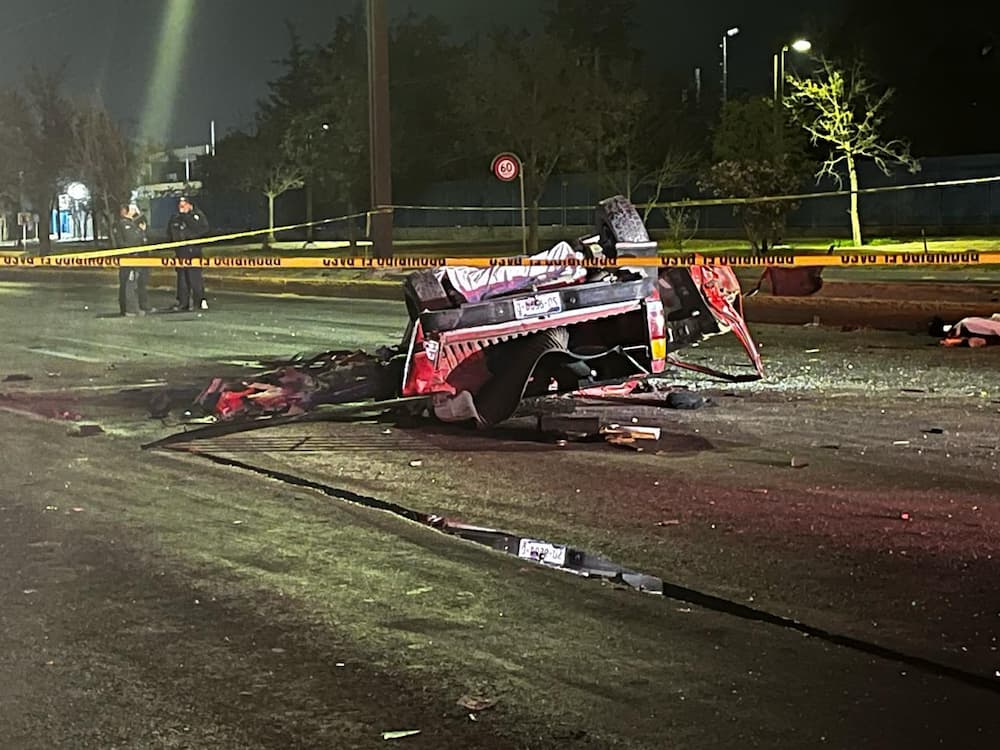 Dos muertos y dos heridos tras accidente en Paseo Central en San Juan del Río