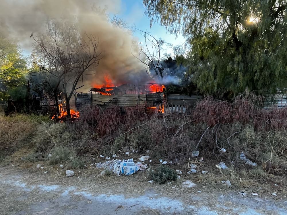 Incendio en establecimiento comercial improvisado ubicado en Pablo Cabrera, SJR