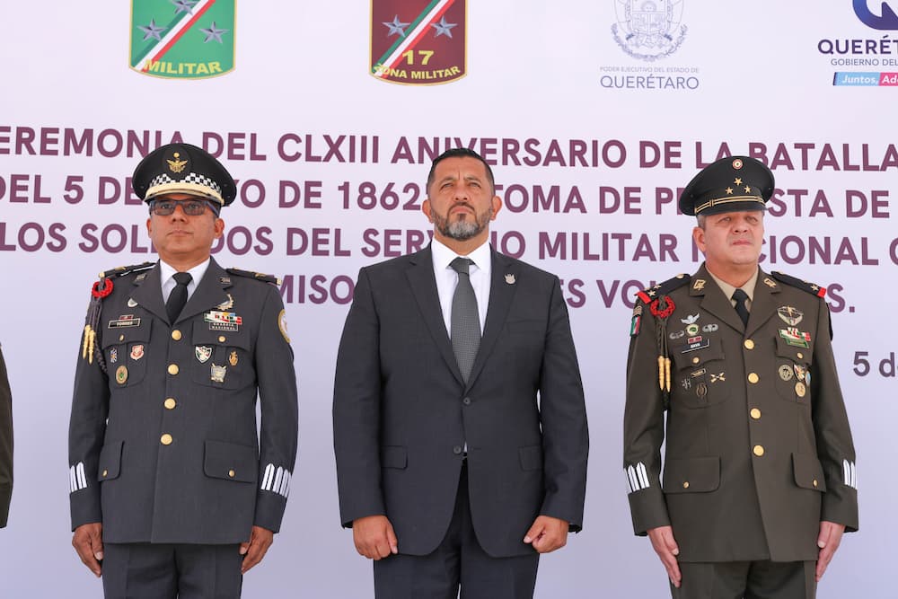 Autoridades conmemoran aniversario de la Batalla de Puebla con toma de protesta de jóvenes del SMN