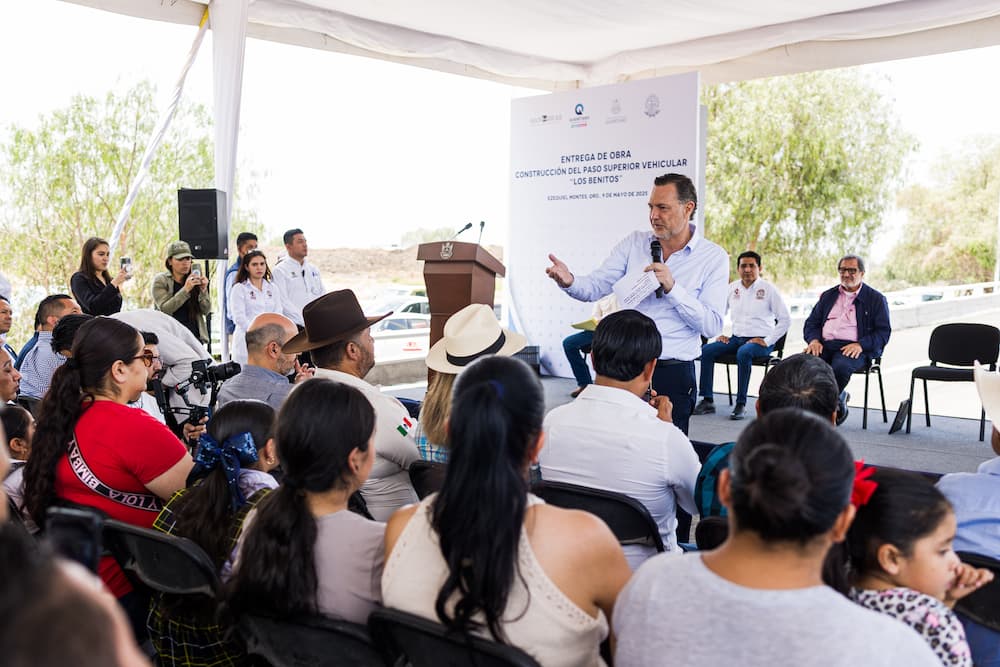 Inaugura Gobernador Paso Superior Vehicular Los Benitos