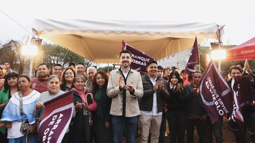 Anuncian construcción de red de drenaje en La Charretera, Tequisquiapan