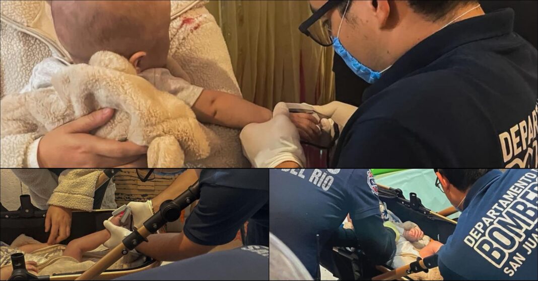 Paramédicos de Bomberos SJR salvan a bebé de 8 meses