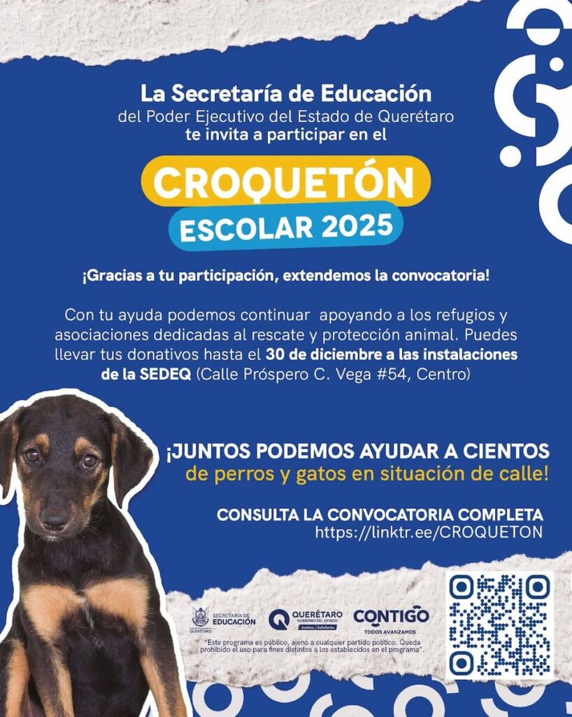 Extiende SEDEQ cierre del Croquetón Escolar 2025