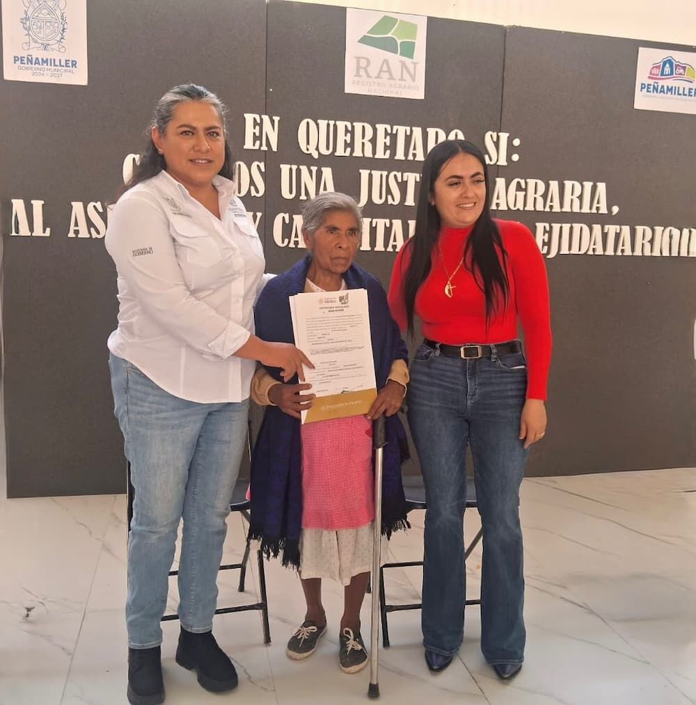 Gobierno del Estado respalda y da certeza jurídica a ejidatarios de Peñamiller