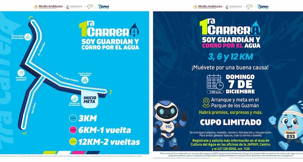 JAPAM presenta primera carrera Soy Guardián y Corro por el Agua