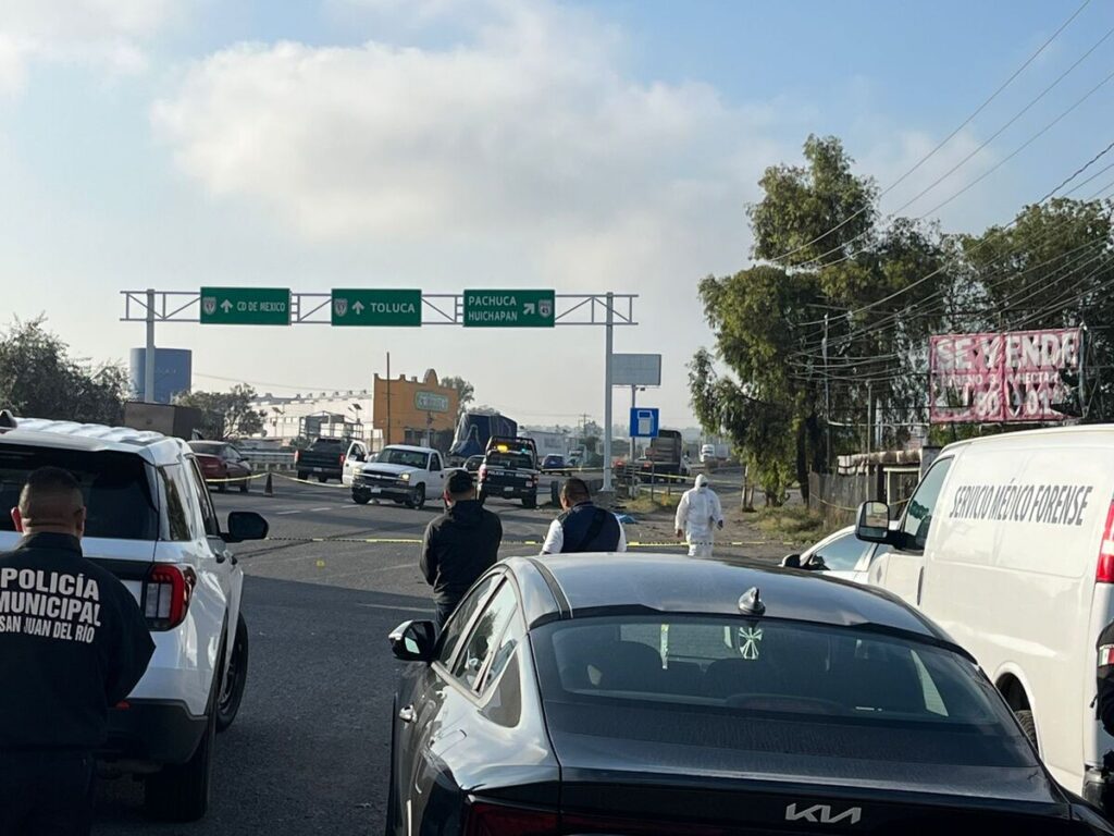 Balacera tras persecución en la México–Querétaro deja un muerto en Palmillas, SJR