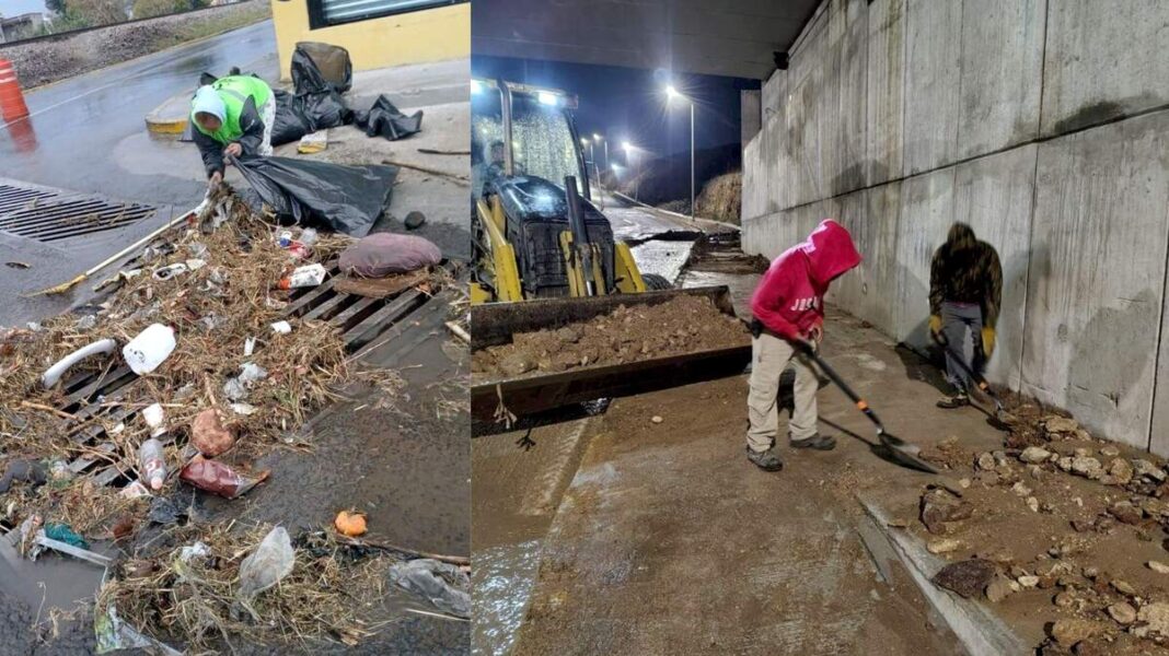 San Juan del Río atiende limpieza y supervisión tras lluvias de este sábado