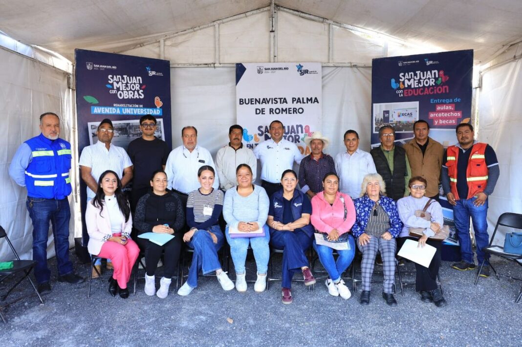 Municipio de San Juan del Río fortalece cercanía y trabajo en comunidades con Miércoles en Buenavista Palma de Romero