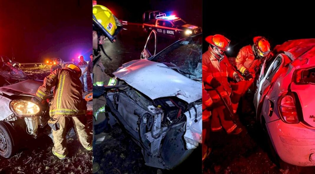 Persona rescatada tras fuerte accidente en Amealco de Bonfil
