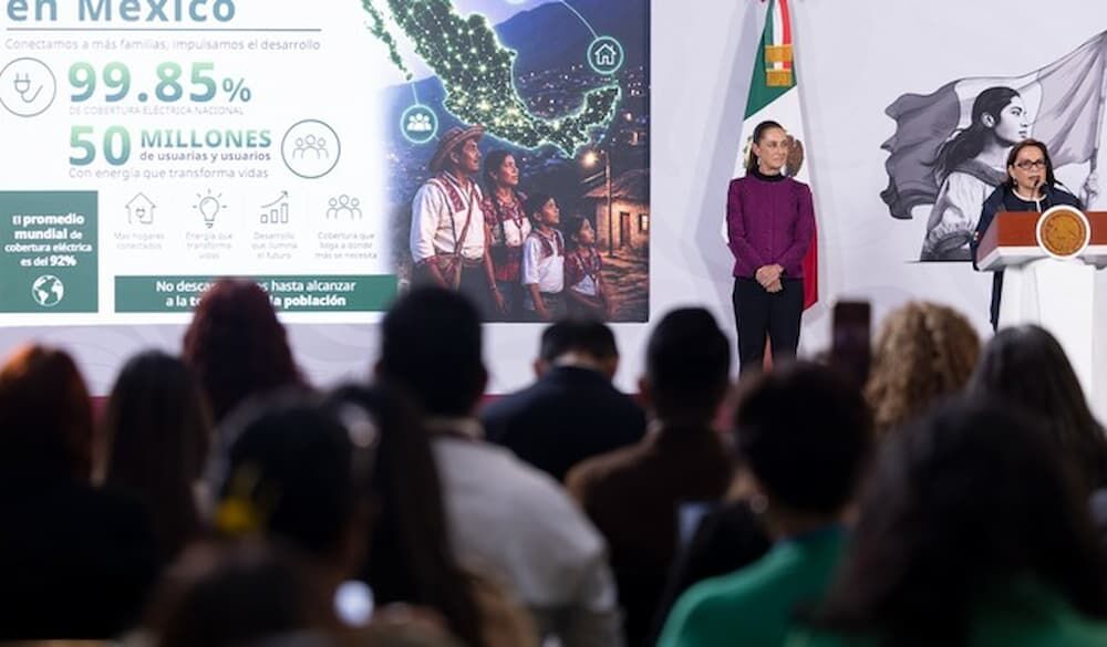 Este sexenio vamos a electrificar todo el país con el Programa de Justicia Energética: Presidenta; serán más de 45 mil obras Este sexenio vamos a electrificar todo el país con el Programa de Justicia Energética: Presidenta; serán más de 45 mil obras