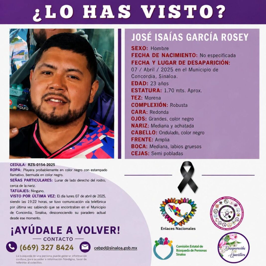 Localizan sin vida a José Isaías, uno de los tres jóvenes sanjuanenses desaparecidos en Sinaloa Localizan sin vida a José Isaías, uno de los tres jóvenes sanjuanenses desaparecidos en Sinaloa