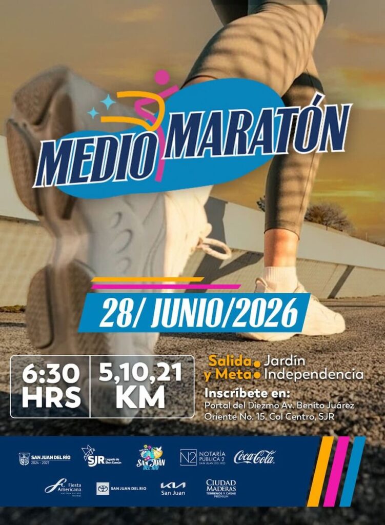 Medio Maratón de la Feria de San Juan del Río 2026 cambia de fecha Medio Maratón de la Feria de San Juan del Río 2026 cambia de fecha