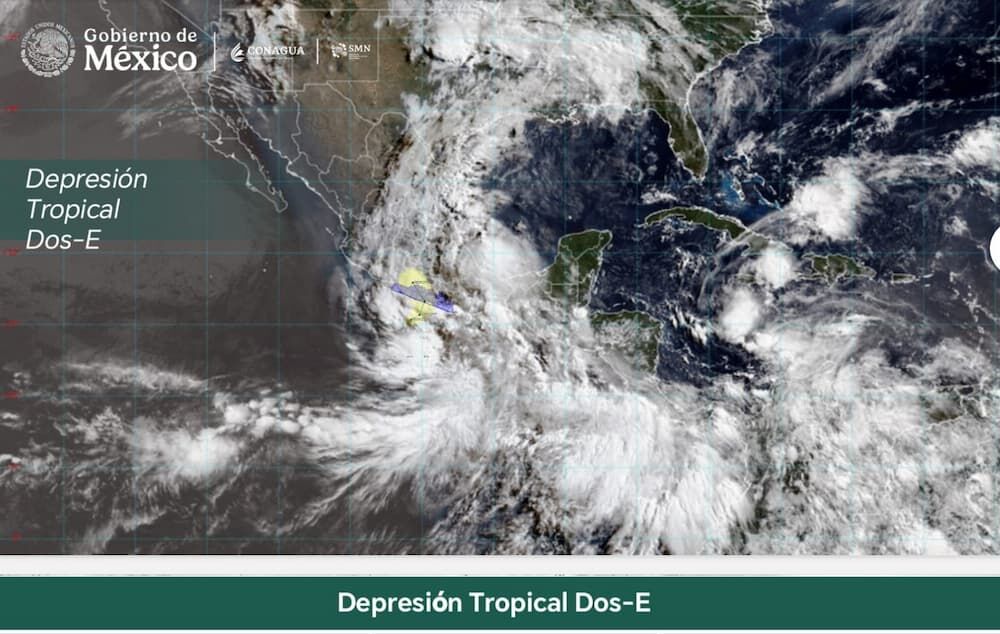 Piden extremar medidas de prevención ante efectos de la depresión tropical Dos-E en costas del Pacífico Piden extremar medidas de prevención ante efectos de la depresión tropical Dos-E en costas del Pacífico