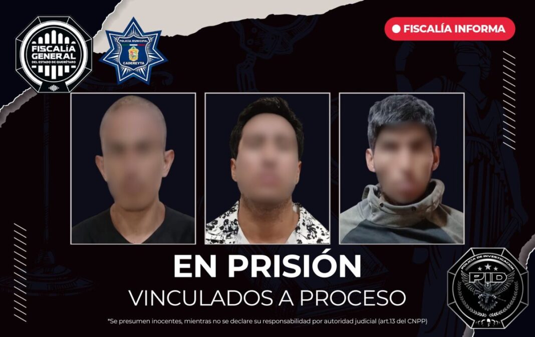 Prisión y vinculación a proceso contra “El Gilberto” o “El Michoacano”, “El Shaggy” y “El Chelas” por homicidio calificado ocurrido en Cadereyta