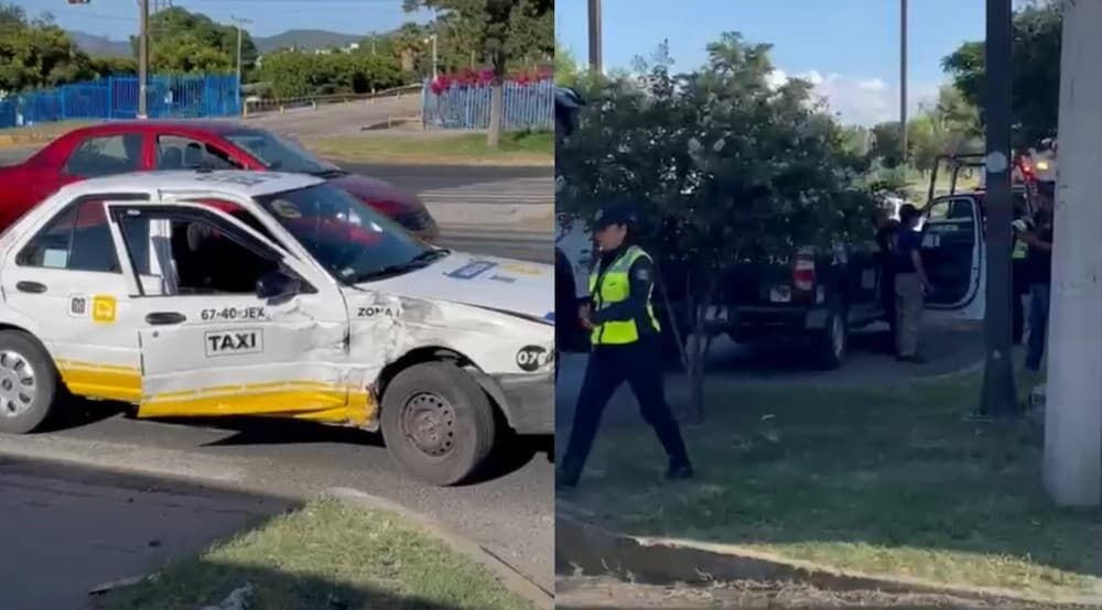 Choque entre patrulla y taxi deja una oficial lesionada en San Cayetano, SJR Choque entre patrulla y taxi deja una oficial lesionada en San Cayetano, SJR