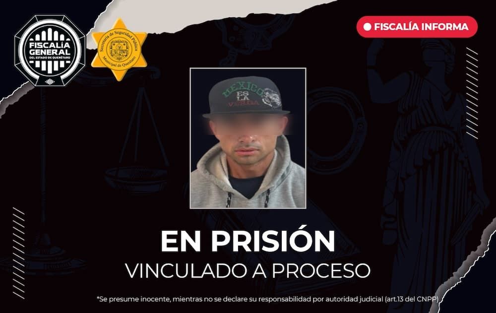 En prisión por robo con machete a farmacia en la colonia Carretas en el municipio de Querétaro En prisión por robo con machete a farmacia en la colonia Carretas en el municipio de Querétaro