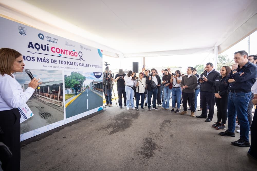 Entrega Gobernador rehabilitación de vialidades en San Juan del Río Entrega Gobernador rehabilitación de vialidades en San Juan del Río