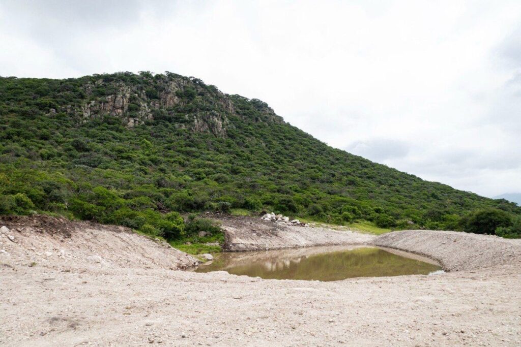 JAPAM fortalece recarga del manto acuífero con entrega del bordo de regulación en ejido Cerro Gordo