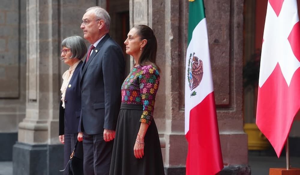 Presidenta Claudia Sheinbaum recibe en Palacio Nacional al Presidente de la Confederación Suiza, Guy Parmelin Presidenta Claudia Sheinbaum recibe en Palacio Nacional al Presidente de la Confederación Suiza, Guy Parmelin