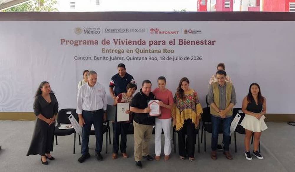 Presidenta encabeza entrega de vivienda en Cancún, Quintana Roo Presidenta encabeza entrega de vivienda en Cancún, Quintana Roo
