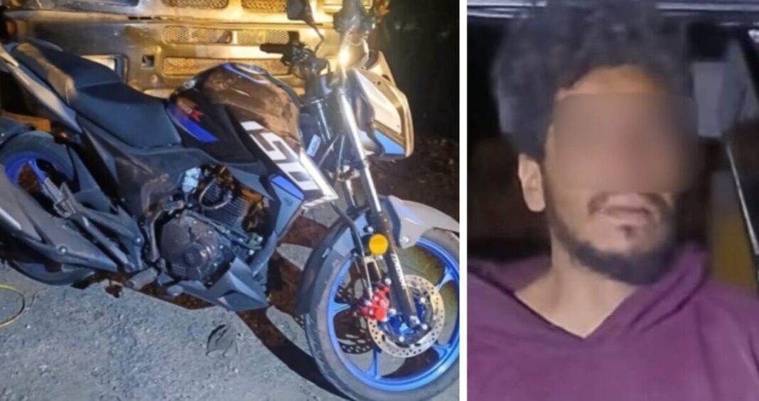 Recuperan motocicleta y detienen a hombre señalado por presunto robo en Pedro Escobedo