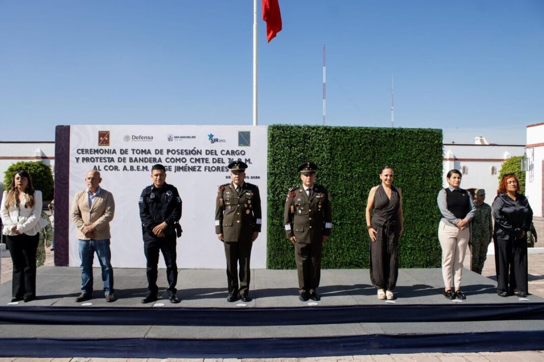 Rinde protesta Jorge Jiménez Flores como Comandante del 7/o. Regimiento Mecanizado La Llave