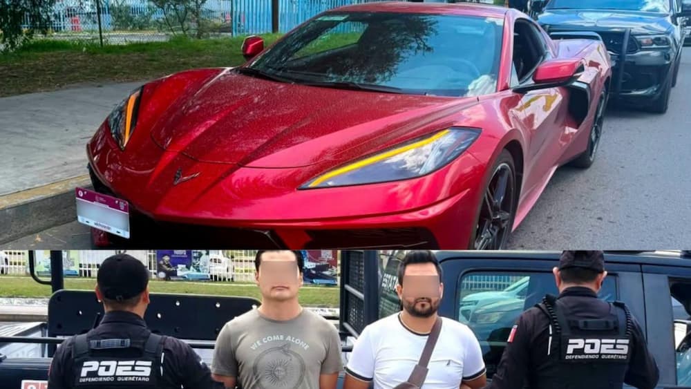 Detienen a tripulantes de automóvil durante operativo en San Juan del Río Detienen a tripulantes de automóvil durante operativo en San Juan del Río