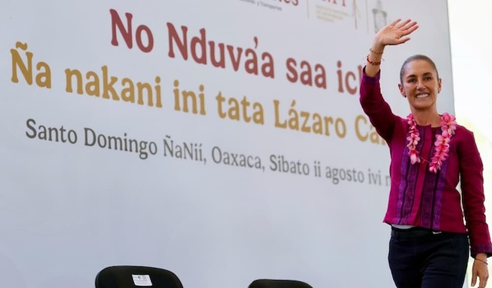 Mientras estemos en la presidencia vamos a seguir haciendo caminos en la mixteca: presidenta supervisa Plan General Lázaro Cárdenas Mientras estemos en la presidencia vamos a seguir haciendo caminos en la mixteca: presidenta supervisa Plan General Lázaro Cárdenas