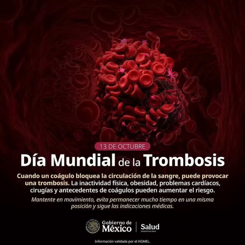 Conmemora SESA el Día Mundial de la Trombosis y promueve medidas de prevención Conmemora SESA el Día Mundial de la Trombosis y promueve medidas de prevención
