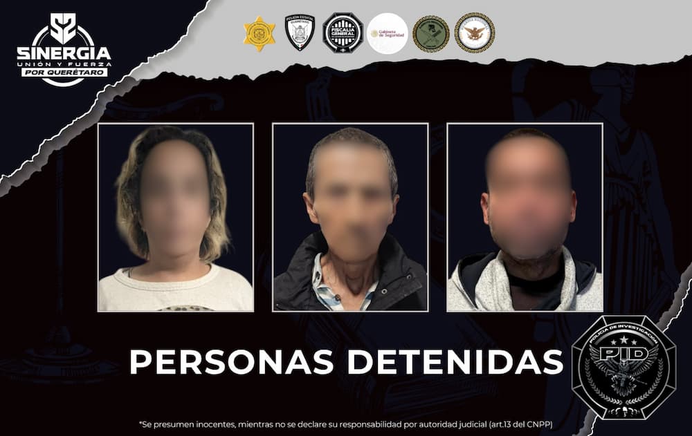 Detención de 3 personas durante cateos en Querétaro Detención de 3 personas durante cateos en Querétaro