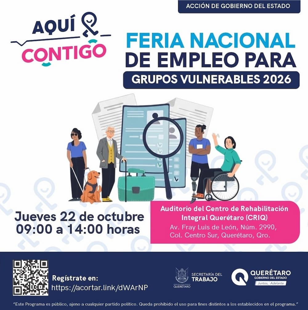 Invita Secretaría del Trabajo a Feria Nacional de Empleo para Grupos Vulnerables Invita Secretaría del Trabajo a Feria Nacional de Empleo para Grupos Vulnerables